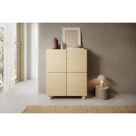 Komoda 100 cm 4-drzwiowa LUGO dąb vicenza